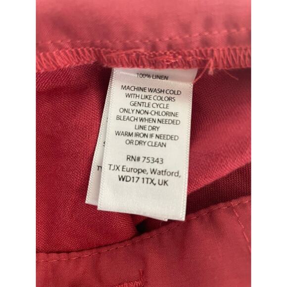 Cynthia Rowley Shorts Nautical Sailor Mid Rise Linen - Picture 12 of 12